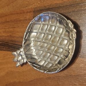 Silver Pineapple Trinket Dish